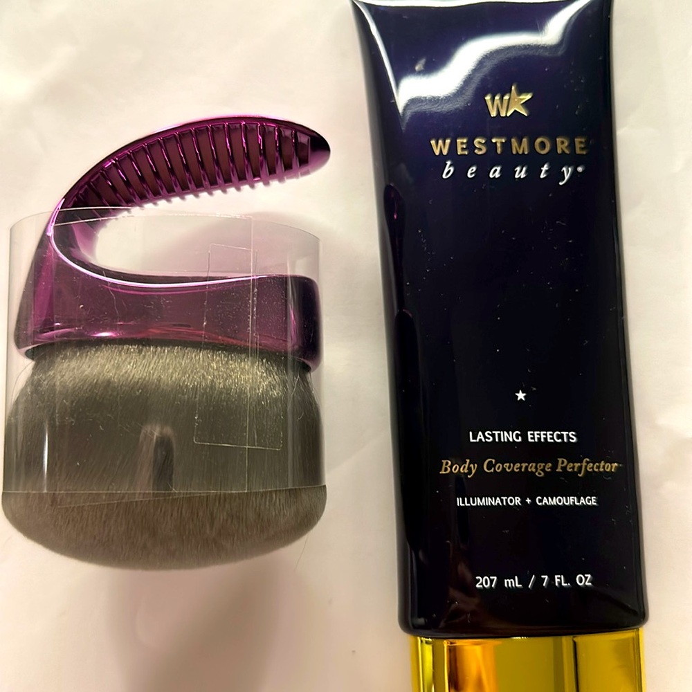 NWT, Westmore Beauty, Body Coverage Perfector & Body Brush 7floz Bronze Radiance - Picture 3 of 3
